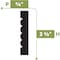 Ekena Millwork PT338R - 3 3/8"H x 5/8"D x 144"L Casing Flexible Moulding CASFPT338RX144 - alternate 2
